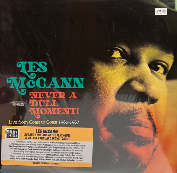 Les McCann - Never A Dull Moment! (Live From Coast To Coast 1966-1967) (3xVINYL RSD) |-Classic Vinyl Record