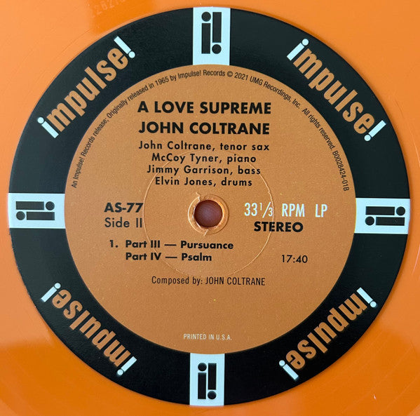 A Love Supreme (ORANGE VINYL) | Mint (M) Mint (M)-Classic Vinyl Record