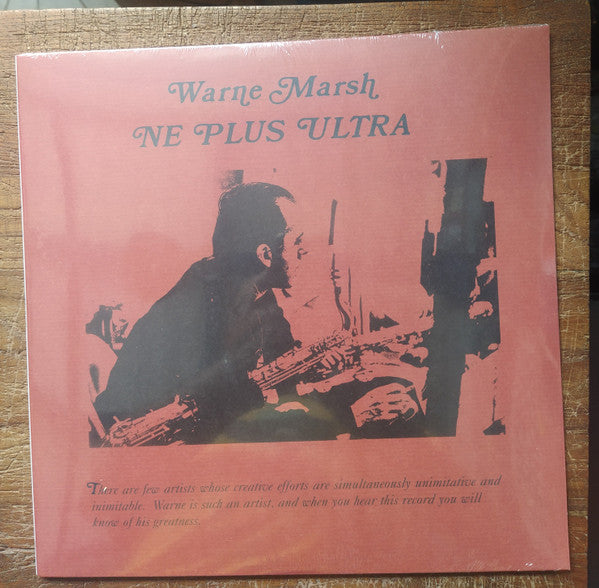 Warne Marsh - Ne Plus Ultra (VINYL) |-Classic Vinyl Record