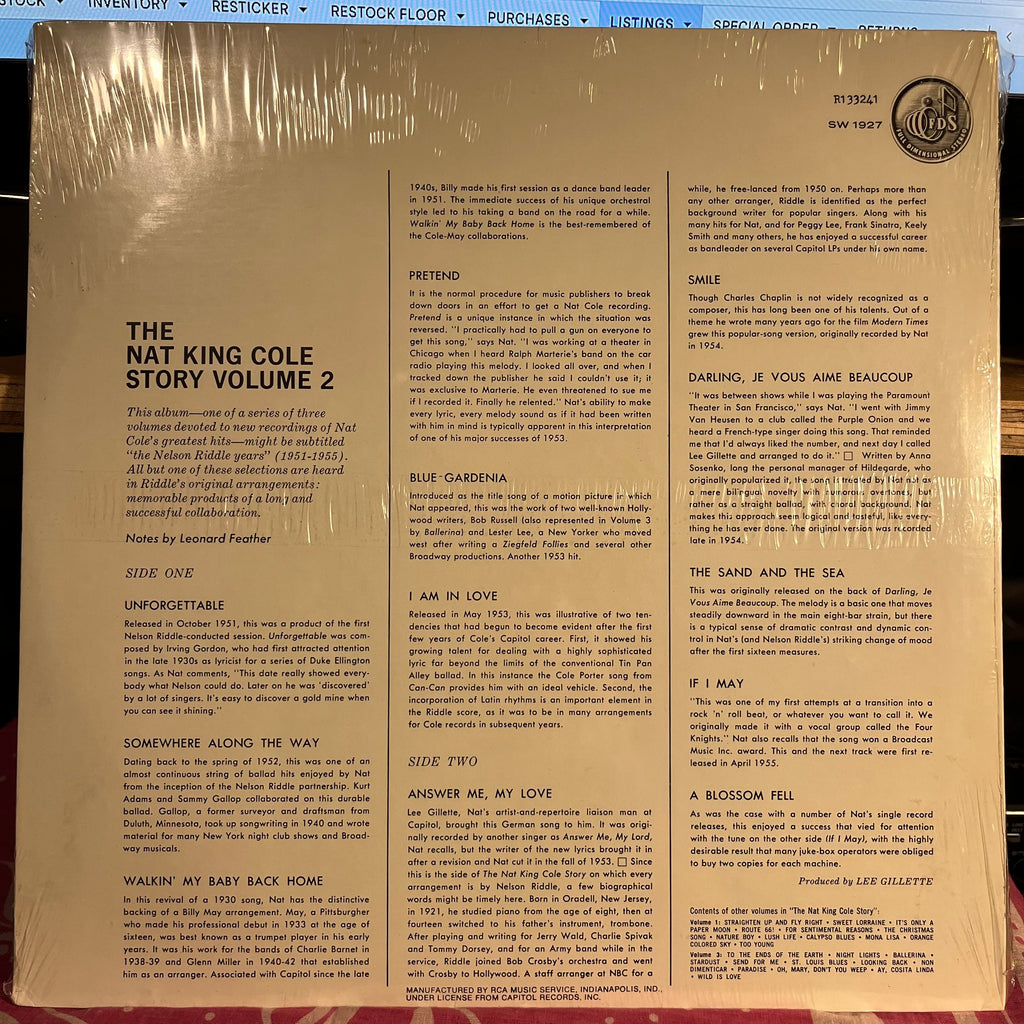 Nat King Cole - The Nat King Cole Story: Volume 2 | Mint (M) Mint (M)-Classic Vinyl Record