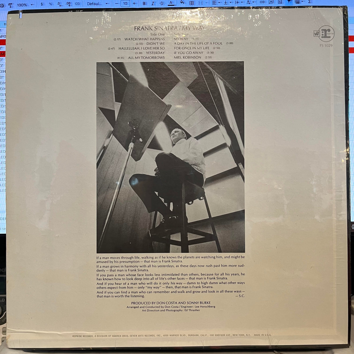 My Way *SEALED/1976* | Mint (M) Near Mint (NM)-Classic Vinyl Record