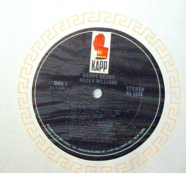 Roger Williams (2) - Happy Heart *SEALED* | Mint (M) Near Mint (NM)-Classic Vinyl Record
