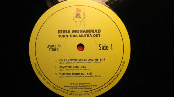 Idris Muhammad - Turn This Mutha Out (VINYL) | Mint (M) Mint (M)-Classic Vinyl Record