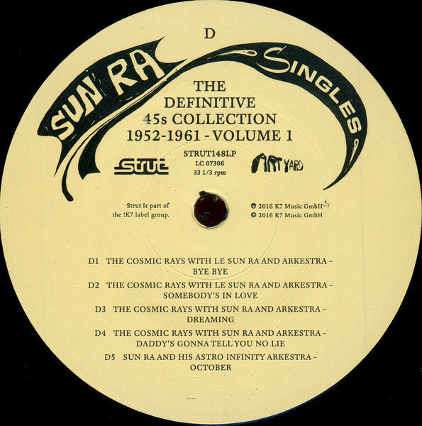 Sun Ra - Singles Volume 1 (The Definitive 45s Collection 1952-1961) | Mint (M) Mint (M)-Classic Vinyl Record