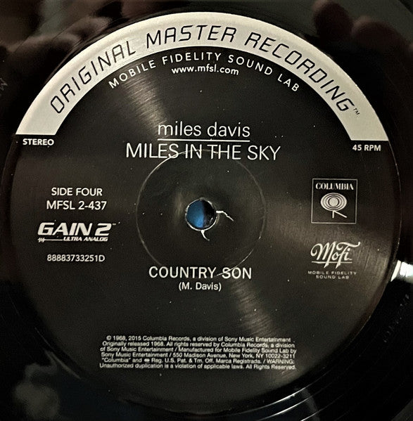 Miles Davis - Miles In The Sky (2LP MFSL 45RPM) |-Classic Vinyl Record