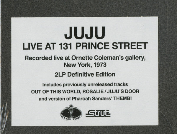 Juju (9) - Live At 131 Prince Street | Mint (M) Mint (M)-Classic Vinyl Record