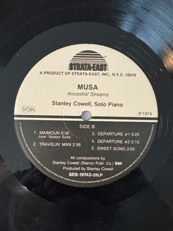 Stanley Cowell - Musa • Ancestral Streams (VINYL) | Mint (M) Mint (M)-Classic Vinyl Record