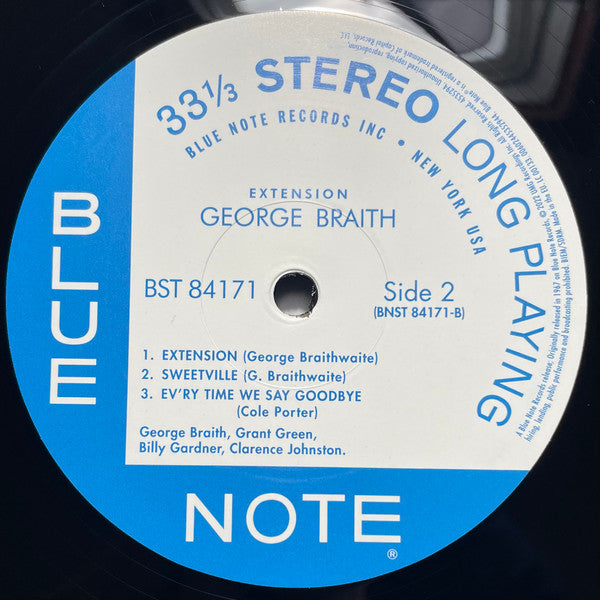 George Braith - Extension | Mint (M) Mint (M)-Classic Vinyl Record