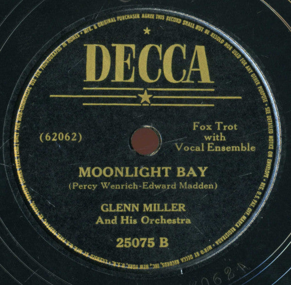 Glenn Miller And His Orchestra - Peg O' My Heart / Moonlight Bay | Excellent (EX) Generic-Classic Vinyl Record