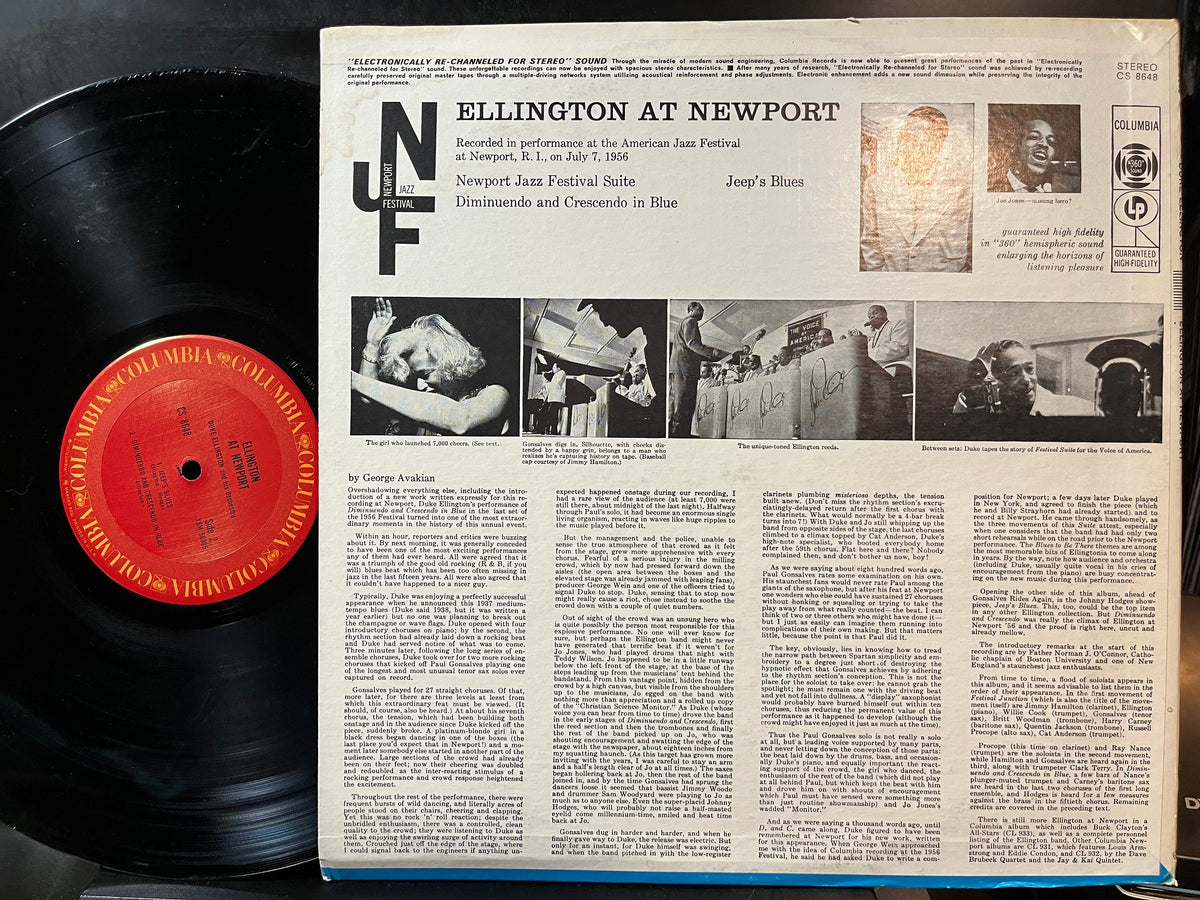 Duke Ellington And His Orchestra - Ellington At Newport (VINYL LP) | Excellent+ (EX+) Excellent (EX)-Classic Vinyl Record