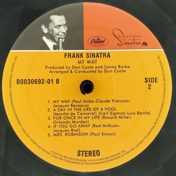 Frank Sinatra - My Way (VINYL) | Excellent (EX) Near Mint (NM)-Classic Vinyl Record