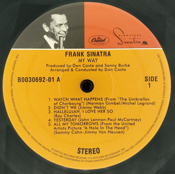 Frank Sinatra - My Way (VINYL) | Excellent (EX) Near Mint (NM)-Classic Vinyl Record