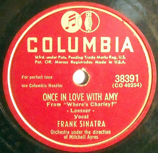 Frank Sinatra - Once In Love With Amy / Sunflower (10" 78RPM RECORD) | Near Mint (NM) Generic-Classic Vinyl Record