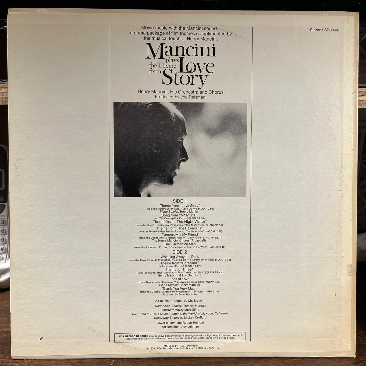 Henry Mancini - Mancini Plays The Theme From "Love Story" (VINYL) | Near Mint (NM) Excellent+ (EX+)-Classic Vinyl Record