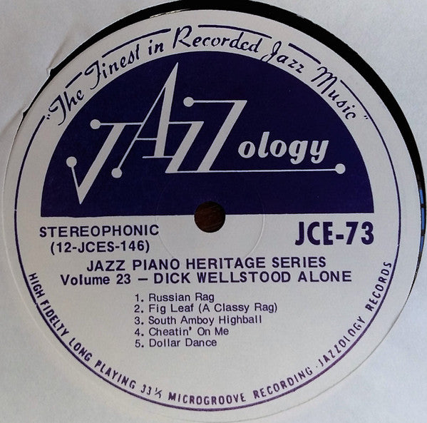 Dick Wellstood - Alone | Near Mint (NM) Near Mint (NM)-Classic Vinyl Record