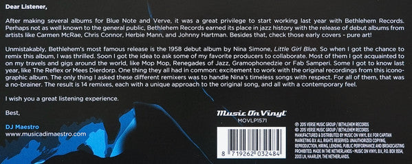DJ Maestro - Little Girl Blue (Remixed) (2xVINYL) | Near Mint (NM) Near Mint (NM)-Classic Vinyl Record