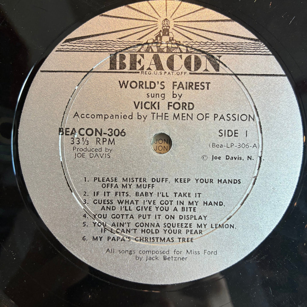 Vicki Ford - World's Fairest (VINYL) | Very Good (VG) Excellent (EX)-Classic Vinyl Record