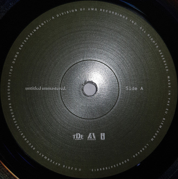 Kendrick Lamar Untitled Unmastered. Top Dawg Entertainment, Aftermath Entertainment, Interscope Records LP, Album Mint (M) Mint (M)-Classic Vinyl Record