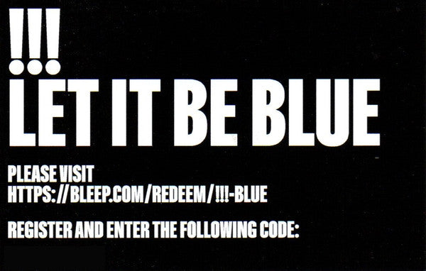!!! - Let It Be Blue | Mint (M) Mint (M)-Classic Vinyl Record