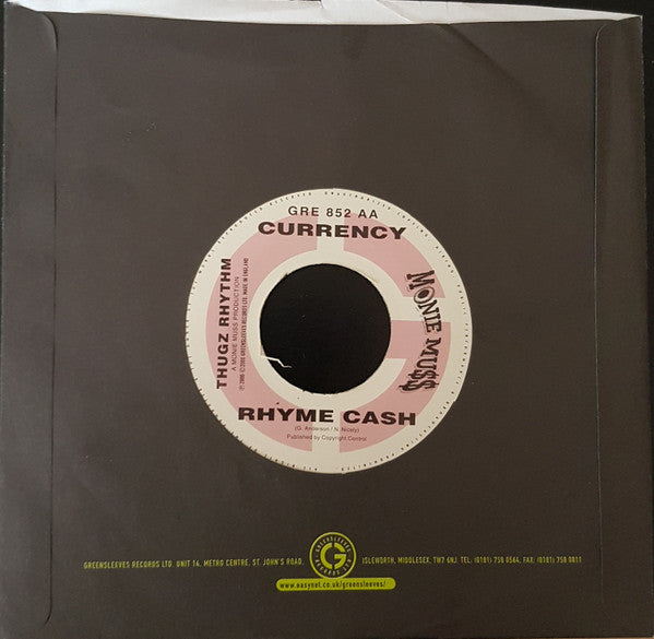 Lexxus / Currency - Connis / Rhyme Cash | Very Good Plus (VG+) Generic-Classic Vinyl Record