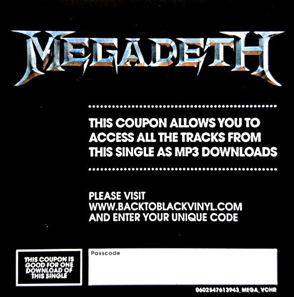 Megadeth - Dystopia (VINYL LP) | Very Good Plus (VG+) Near Mint (NM)-Classic Vinyl Record