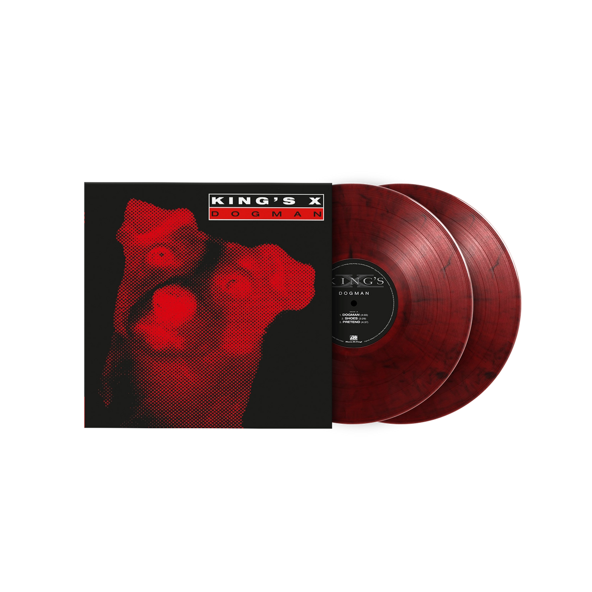 King's X - Dogman (MOV | RED & BLACK MARBLE 2LP) | Mint (M) Mint (M)-Classic Vinyl Record