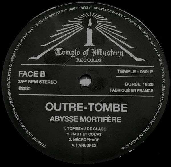 Abysse Mortifère (VINYL) | Mint (M) Mint (M)-Classic Vinyl Record