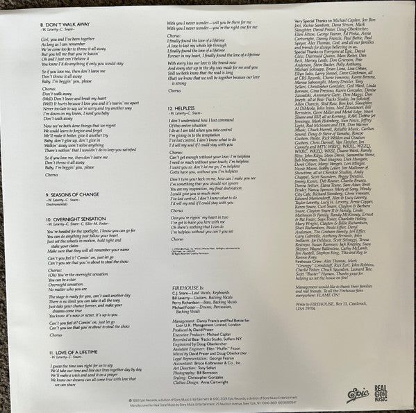 Firehouse - Firehouse (SMOKE & FIRE VINYL) | Mint (M) Mint (M)-Classic Vinyl Record