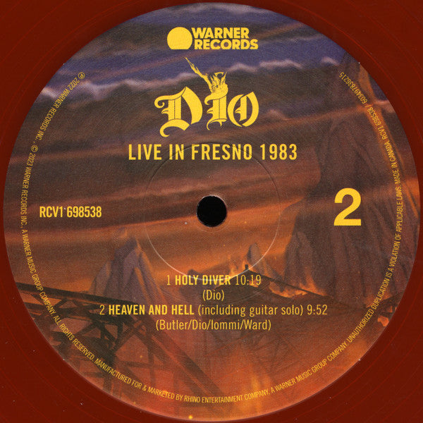 Dio (2) - Live In Fresno 1983 (2xVINYL) | Mint (M) Mint (M)-Classic Vinyl Record