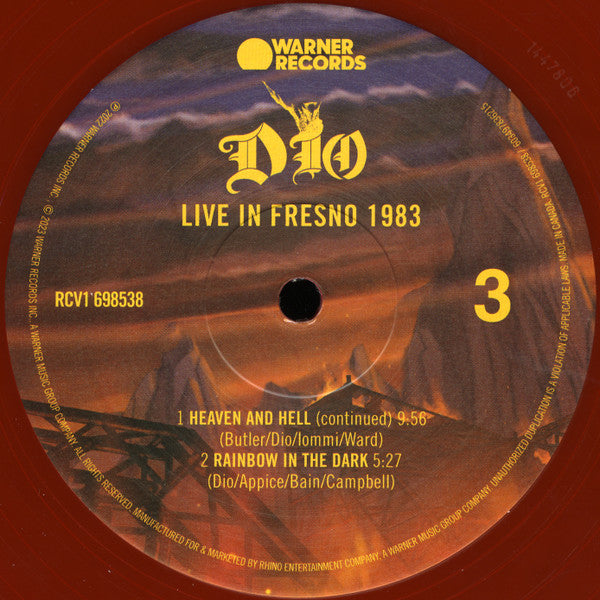 Dio (2) - Live In Fresno 1983 (2xVINYL) | Mint (M) Mint (M)-Classic Vinyl Record