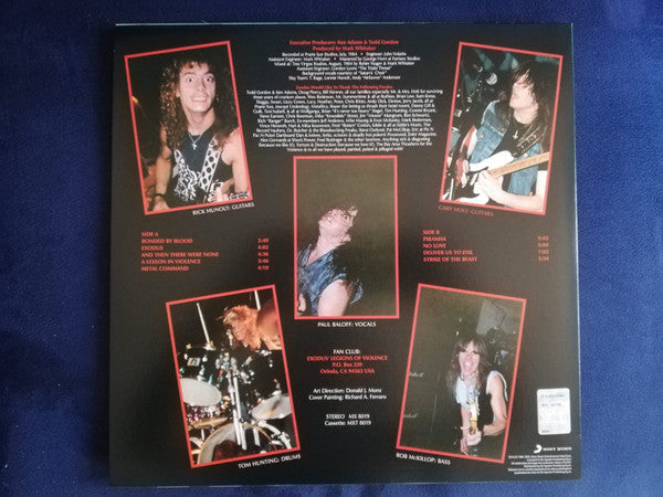 Exodus (6) - Bonded By Blood (VINYL) | Mint (M) Mint (M)-Classic Vinyl Record