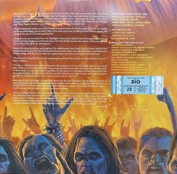 Dio (2) - Live In Fresno 1983 (2xVINYL) | Mint (M) Mint (M)-Classic Vinyl Record