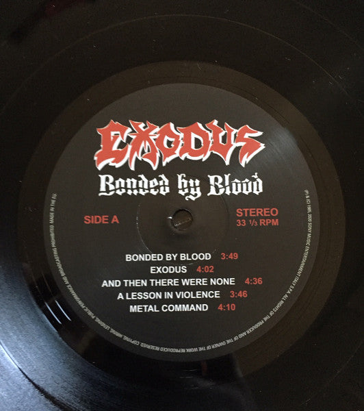 Exodus (6) - Bonded By Blood (VINYL) | Mint (M) Mint (M)-Classic Vinyl Record