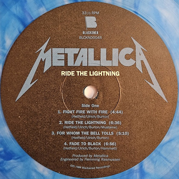 Metallica - Ride The Lightning (ELECTRIC BLUE VINYL) |-Classic Vinyl Record