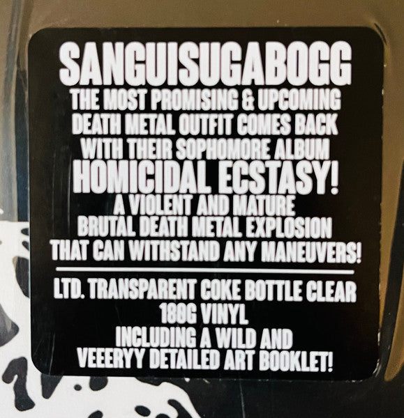 Sanguisugabogg - Homicidal Ecstasy (VINYL) | Mint (M) Mint (M)-Classic Vinyl Record