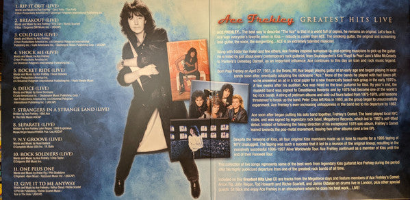 Ace Frehley - Greatest Hits Live (2xVINYL) | Mint (M) Mint (M)-Classic Vinyl Record
