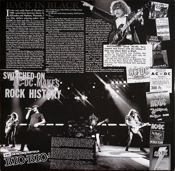AC/DC - Back In Black (VINYL) | Near Mint (NM) Near Mint (NM)-Classic Vinyl Record