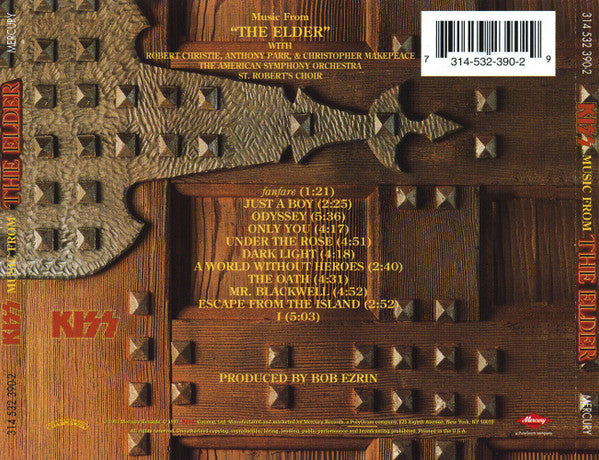 KISS - (Music From) The Elder (CD) | Near Mint (NM) Near Mint (NM)-Classic Vinyl Record