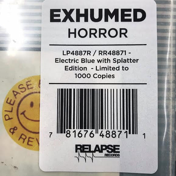 Exhumed - Horror (VINYL) | Near Mint (NM) Mint (M)-Classic Vinyl Record
