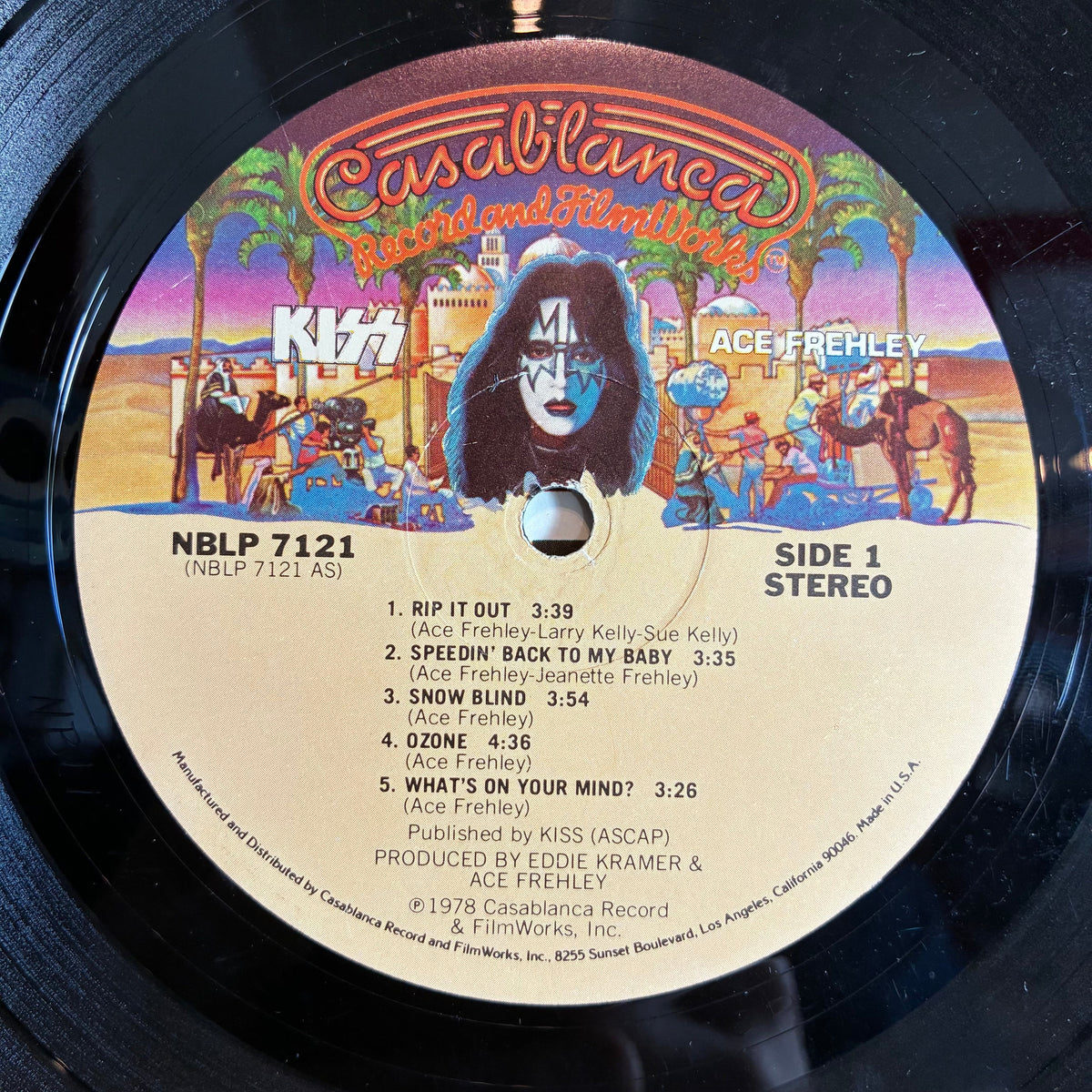 Kiss - Ace Frehley (VINYL) *WITH POSTER* | Very Good (VG) Very Good (VG)-Classic Vinyl Record