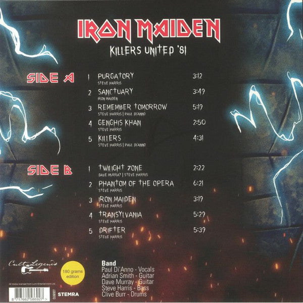 Killers United '81: Live Radio Broadcast | Mint (M) Mint (M)-Classic Vinyl Record