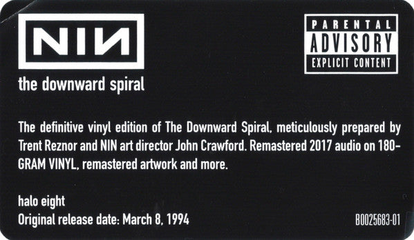 The Downward Spiral | Mint (M) Mint (M)-Classic Vinyl Record