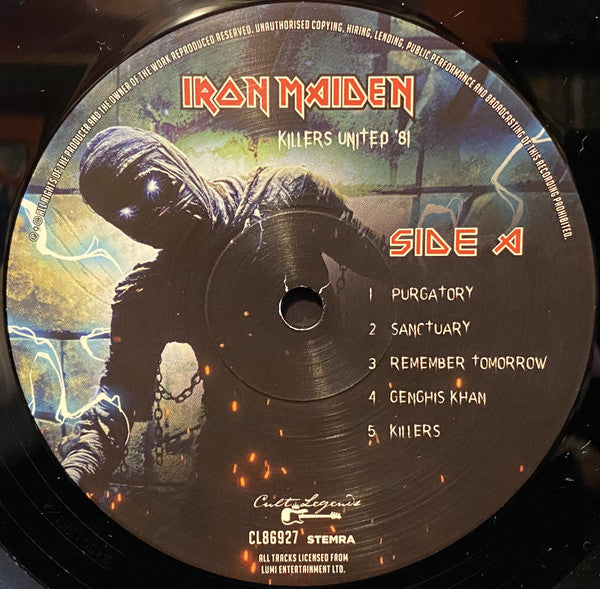 Killers United '81: Live Radio Broadcast | Mint (M) Mint (M)-Classic Vinyl Record