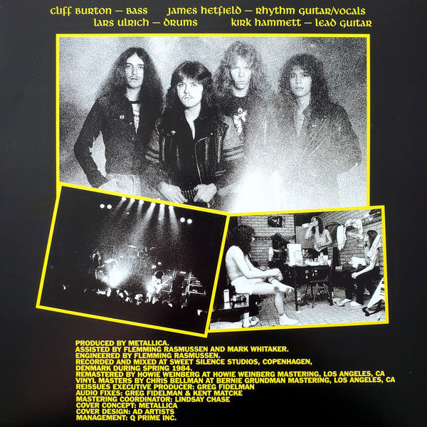 Metallica Ride The Lightning Blackened LP, Album, RE, RM Mint (M) Mint (M)-Classic Vinyl Record