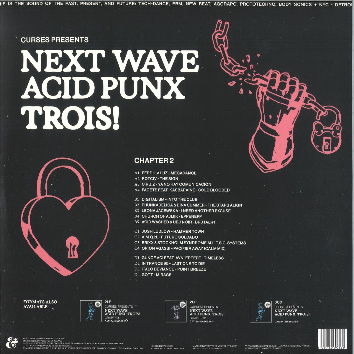CURSES - NEXT WAVE ACID PUNX TROIS - CHAPTER 2 (VINYL 2x12" ESKIMO RECORDINGS 541416669266) | NEW Mint (M) Mint (M)-Classic Vinyl Record