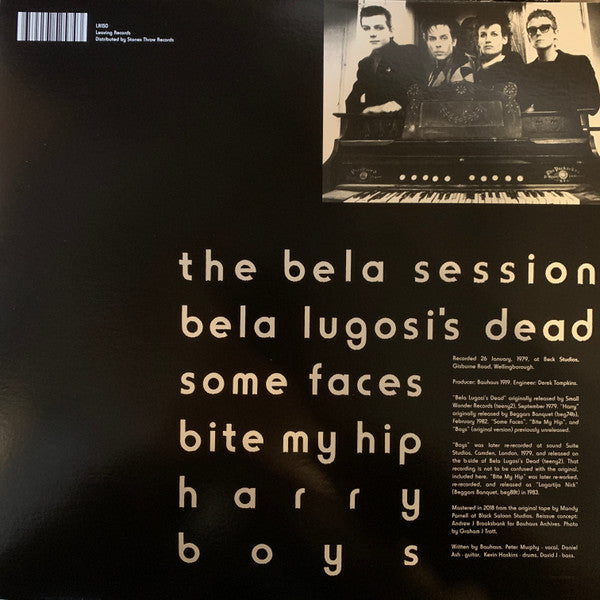 Bauhaus - The Bela Session (IEX: RED & BLACK SPLATTER VINYL) | Mint (M) Mint (M)-Classic Vinyl Record
