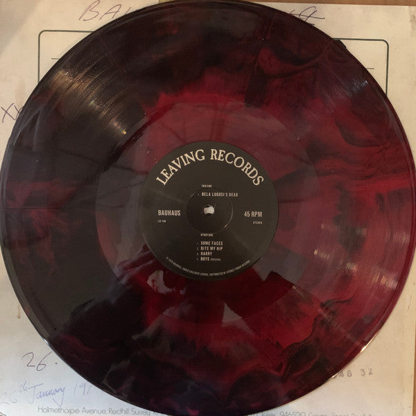 Bauhaus - The Bela Session (IEX: RED & BLACK SPLATTER VINYL) | Mint (M) Mint (M)-Classic Vinyl Record