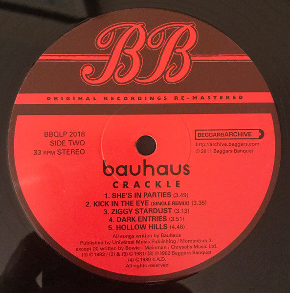 Bauhaus - Best Of Bauhaus | Crackle | Mint (M) Mint (M)-Classic Vinyl Record