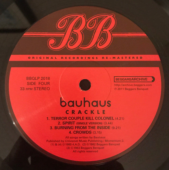 Bauhaus - Best Of Bauhaus | Crackle | Mint (M) Mint (M)-Classic Vinyl Record