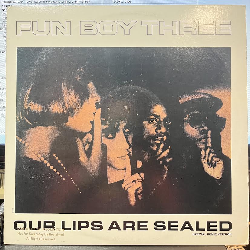 Fun Boy Three - Our Lips Are Sealed (Special Remix Version) (12" VINYL) | Near Mint (NM) Excellent+ (EX+)-Classic Vinyl Record